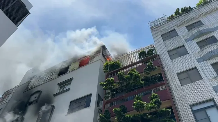 民宅火警，造成1死3傷。翻攝畫面