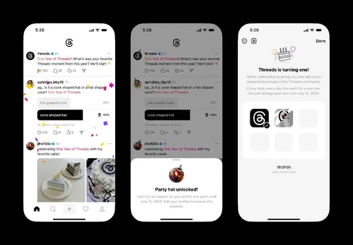 Threads生日限定彩蛋三連發 觸發歡慶彩帶特效