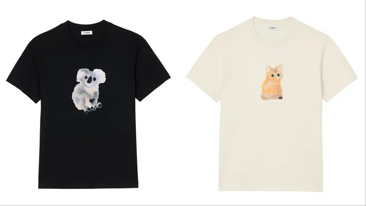 WILD ANIMALS無尾熊短袖上衣、貓咪短袖上衣，各4190元。品牌提供