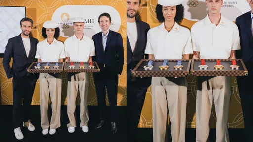 LV Damier帆布搭黑皮革 巴黎奧運獎牌托盤時尚曝光