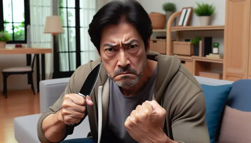 來陰的!渣男自導自演自殘 誣老婆要殺子還被抓進精神病院