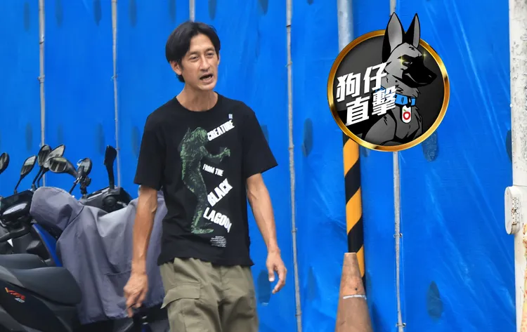 唐治平現身台北街頭，一路搖搖晃晃來回徘徊。特勤中心攝