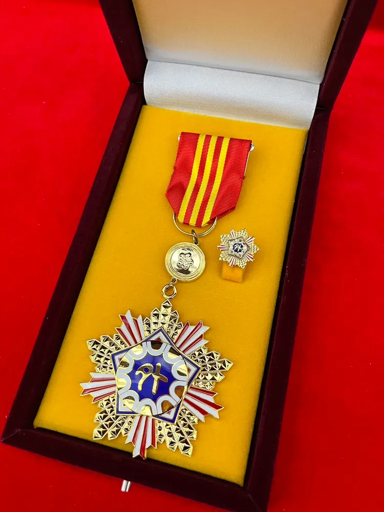 林佳龍說，孫曉雅任內，雙方見證了雙邊在安全、貿易、文化和國際參與等領域等合作有很大的進展。記者莊宗達攝