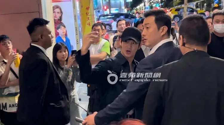 金秀賢昨日抵台，馬不停蹄大啖台灣美食鼎泰豐。資料照片、特勤中心攝