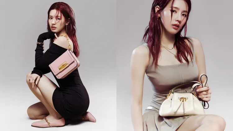 薇娟完美演繹JIMMY CHOO新款手袋。品牌提供