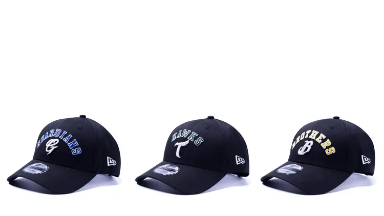 NEW ERA X CPBL DRAFT2024富邦悍將（左起）、台鋼雄鷹、中信兄弟，各1480元。品牌提供