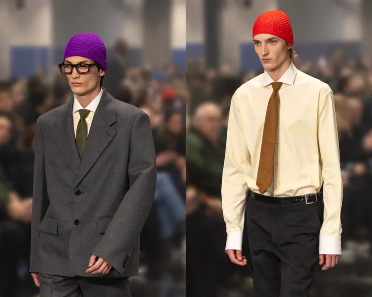 PRADA 2024秋冬男裝展現高級運動感。品牌提供
