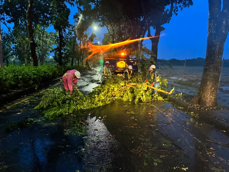 台南市災後復原重建工作持續進行中。南市府提供