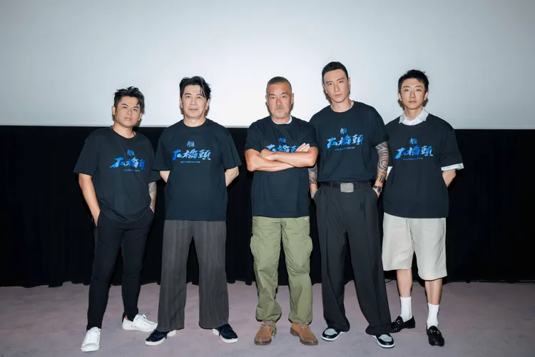 張再興（左起）、高捷、龍天翔、王陽明和張懷秋。曼尼娛樂提供