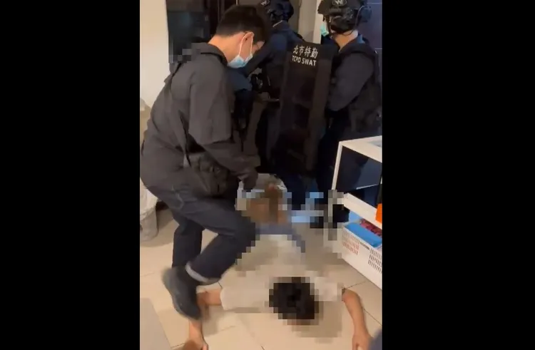 集團據點遭攻堅。警方提供