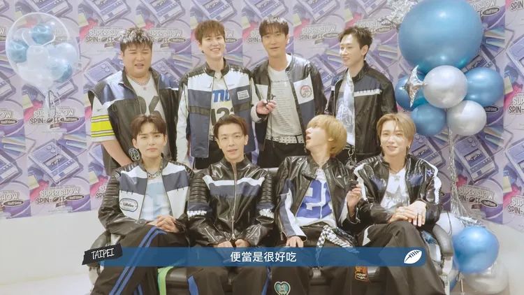 始源（後排右二）提到台灣的便當種類很多。iMe TW提供