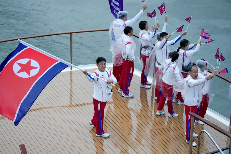 北韓也有參加本屆奧運。  美聯社