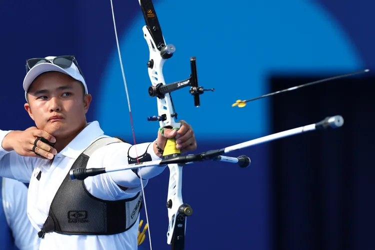 射箭好手林子翔。   中央社