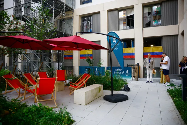 巴黎奧運選手村。路透