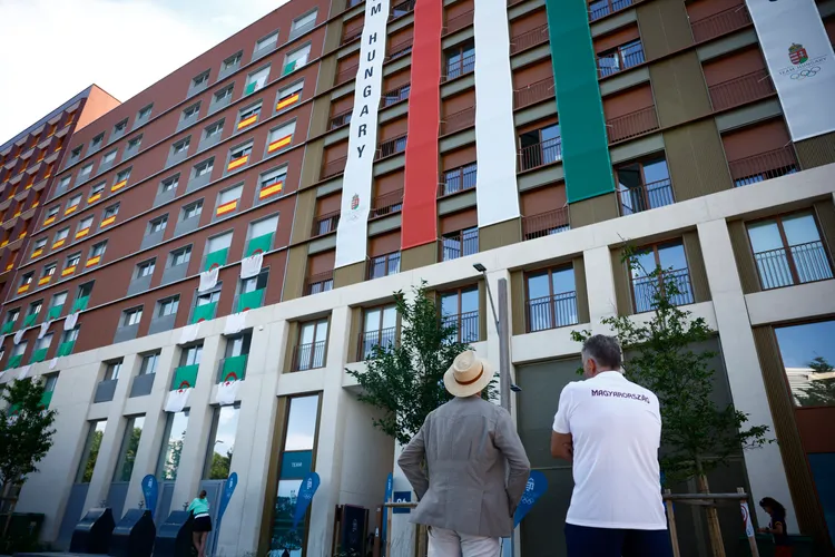 匈牙利選手居住的巴黎奧運選手村。路透