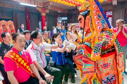楊梅奉天宮關聖帝君祝壽慶典法會 張善政祈求賜福家戶幸福和樂