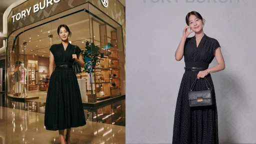 薛仁雅首來台就為TORY BURCH 優雅拎T Monogram包美翻高雄