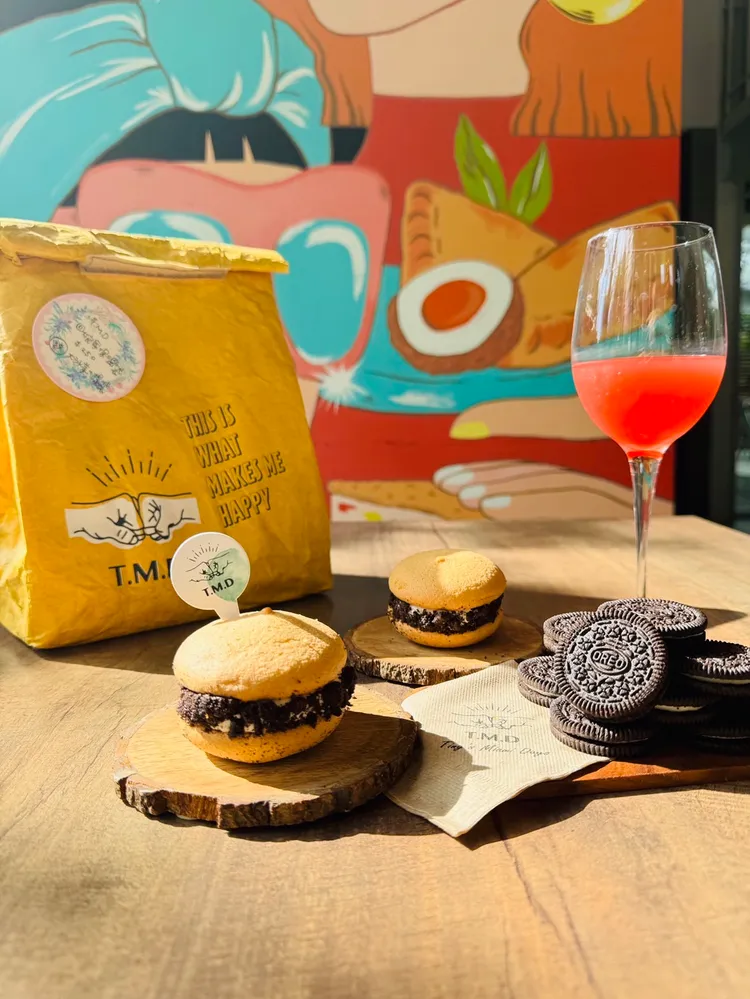 「T.M.D」結合小時候回憶製作的「OREO冰心奶酥牛粒」。業者提供