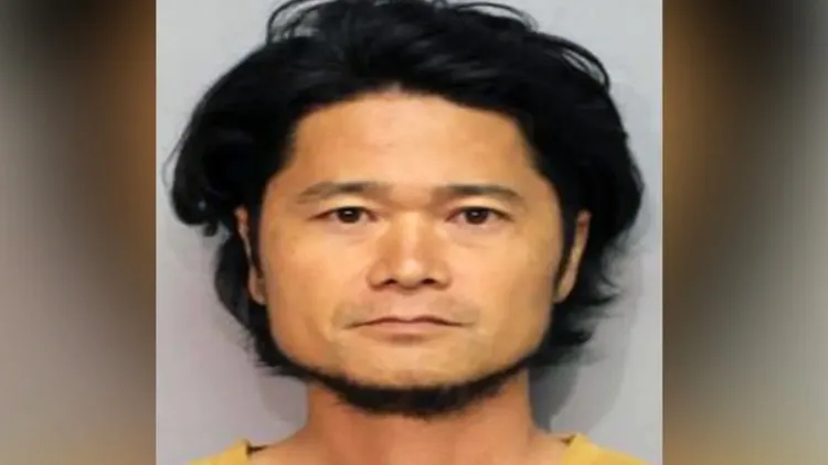 涉重罪「第一級恐怖威脅」的嫌疑犯福島秋人正被夏威夷警方調查。翻攝自福斯新聞
