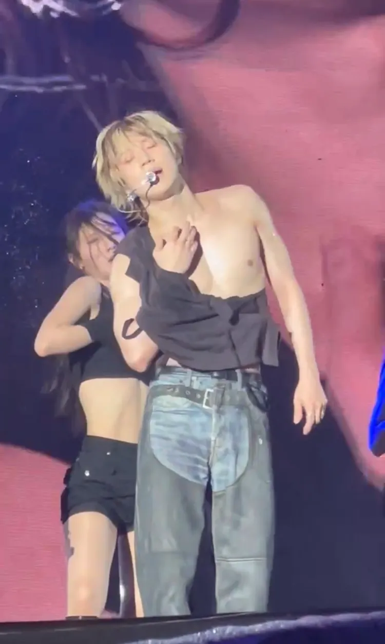 「SHINee」泰民的「小紅豆」被看光光。讀者提供