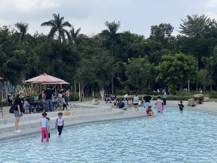 山上花園水道博物館戲水池。台南市政府提供