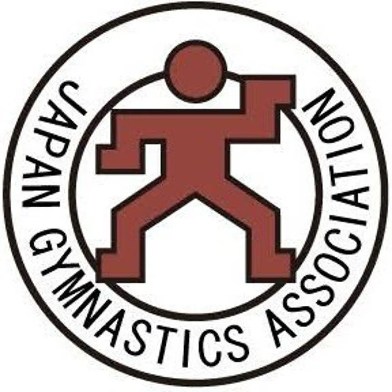 日本女子體操隊模仿日本體操協會logo。 翻攝@GymnasticsJapan X