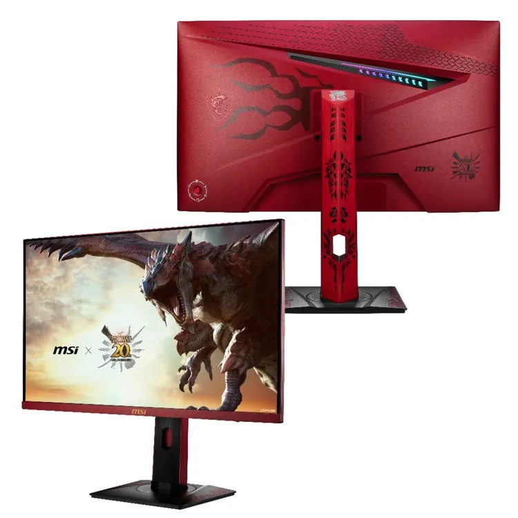 「MSI MAG 274QRF QD E2 Monster Hunter Edition」聯名設計。業者提供