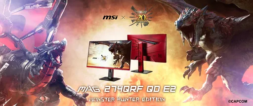 《Monster Hunter》遊戲20週年　MSI聯名款MAG 274QRF QD E2電競顯示器限量販售