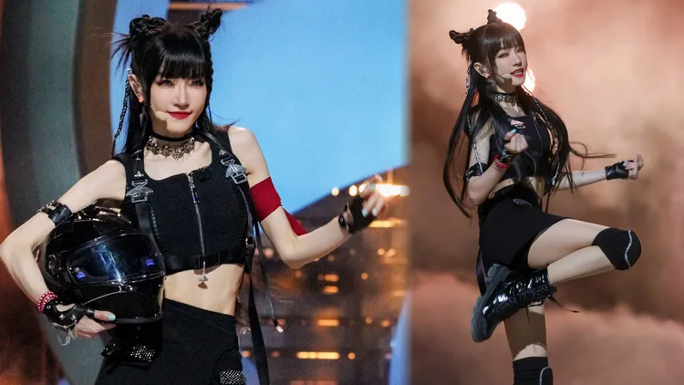 謝金燕拚戰《乘風2024》闖進總決賽，更成功將閩南語歌帶進節目舞台。翻攝謝金燕微博