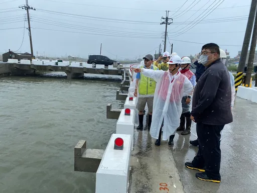 凱米颱風來襲!慎防豪雨+天文大潮 林欽榮副市長視察相關整備工作