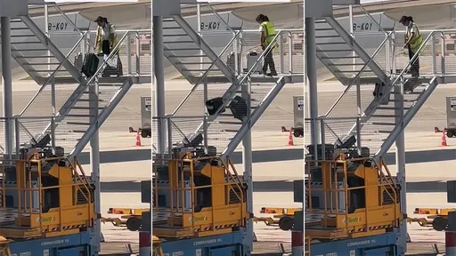 機場地勤「扔行李下樓梯」影片瘋傳 國泰航空證實並道歉