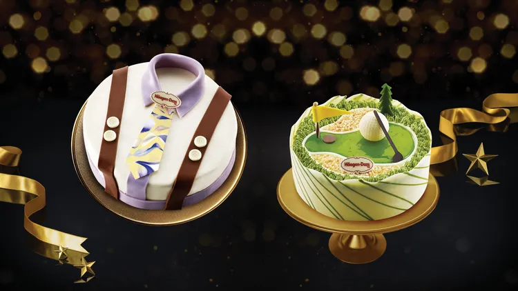 哈根達斯父親節系列商品即日起至7/31期間購買指定款冰淇淋蛋糕「紳士風采」或「一桿進洞」，即可享早鳥88折優惠。業者提供