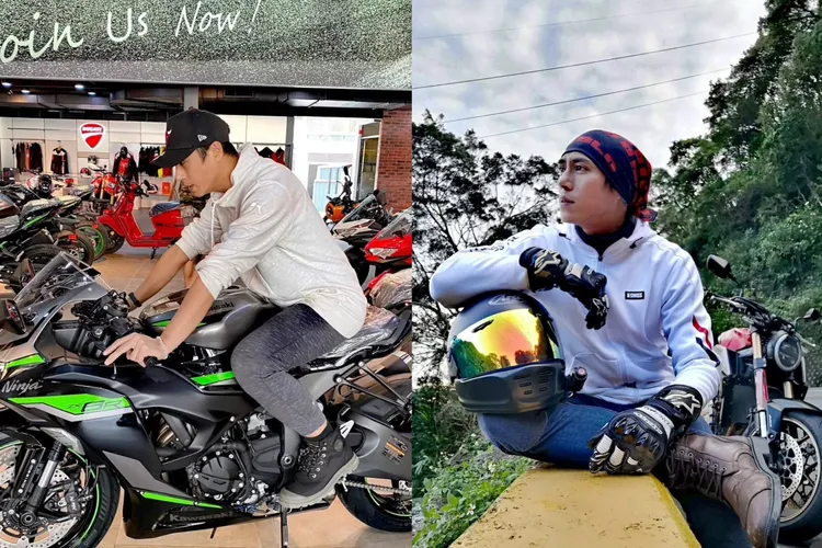 莊凱勛熱愛重機，幸好老婆小安支持。翻攝莊凱勛IG