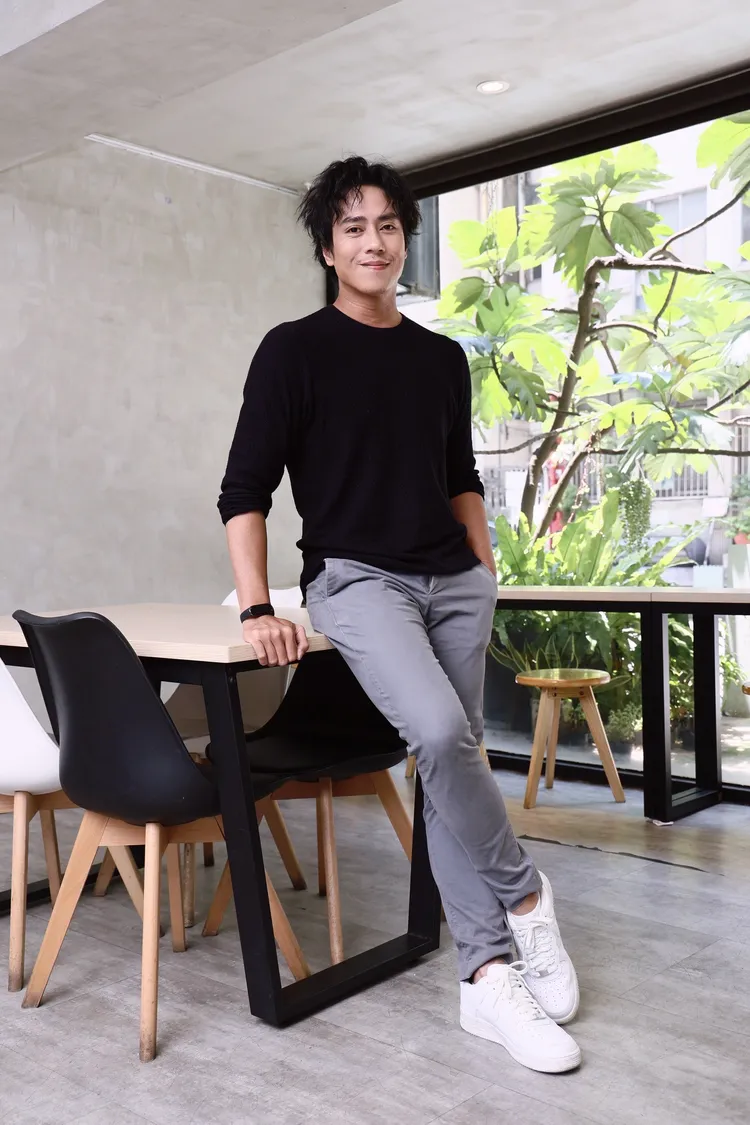 莊凱勛接受專訪。