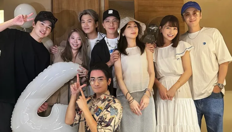 Energy+大嫂團大合照，一起為阿弟慶生。翻攝Energy臉書