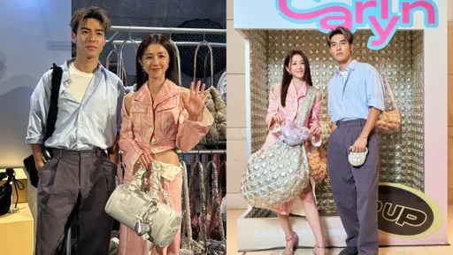 邵雨薇穿挖空裙辣的很優雅 與陳昊森都愛上CARLYN的大容量