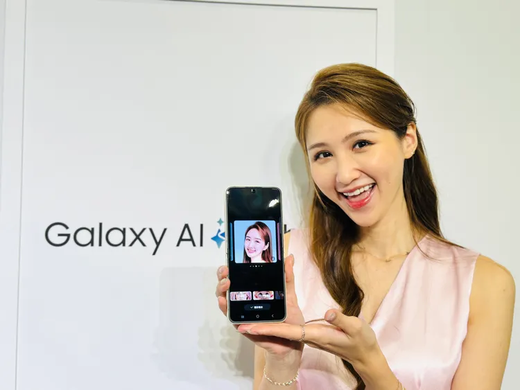 繪圖助理可以將照片套用多種AI風格。記者趙筱文 攝影。