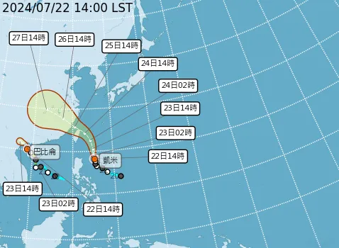 凱米轉中颱「似西北颱」!氣象署:侵台機率高 不排除登陸