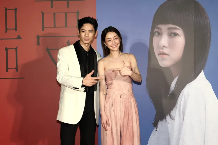 林柏宏（左）和謝欣穎。彭欣偉攝