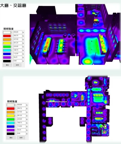 多城國際社區規劃時會著重燈光計畫照度分析。多城國際提供
