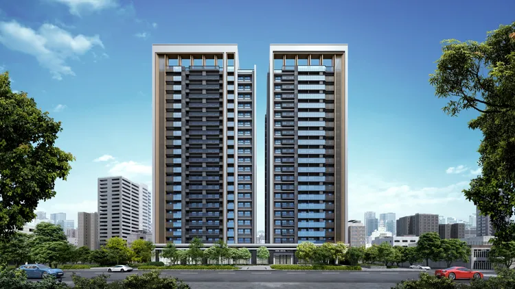 「艾美御之苑」梯戶比1:2，建案規劃超高住宅。三地集團提供