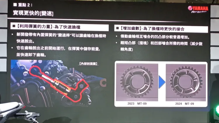  「Y-AMT」係透過採用兩組馬達控制單元，進行換檔及離合器操作，且重量僅2.8公斤。林浩昇攝
