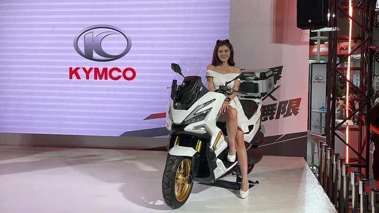 KYMCO另一款轟動北京車展的XCITING X350，則是將於2025年第一季正式上市。林浩昇攝