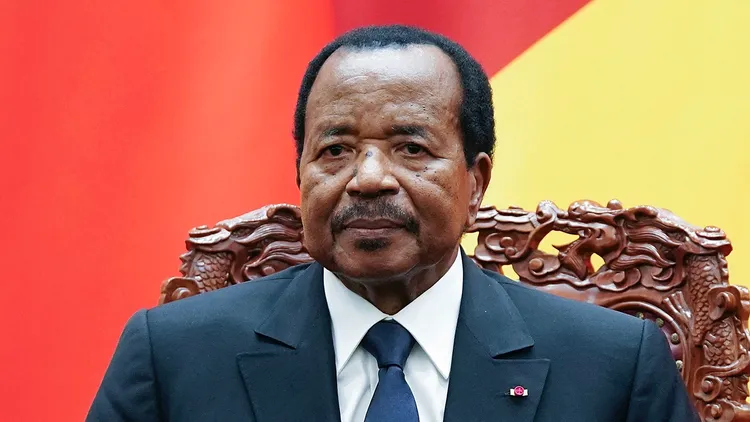 喀麥隆總統畢亞。美聯社