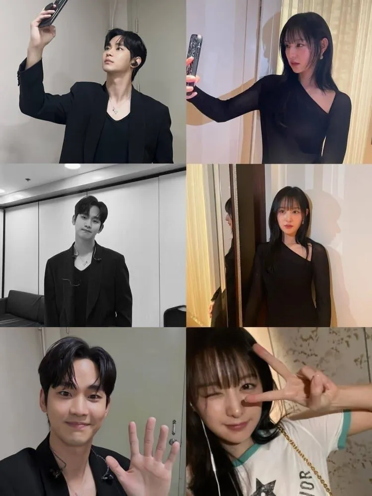 金秀賢與金智媛三連拍，大家覺得像嗎？翻攝soohyun_k216 IG、geewonii IG
