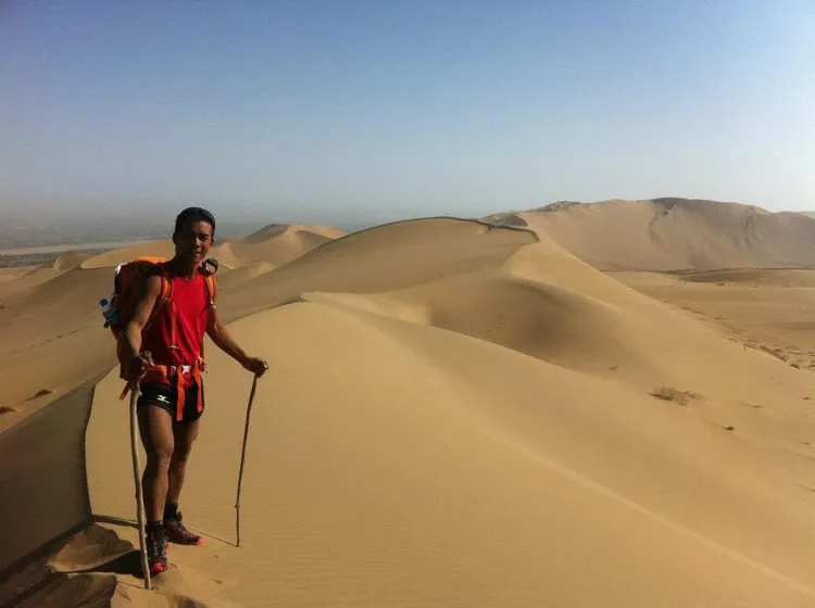 宋德威跑過中國四個沙漠。宋德威提供