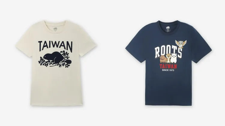 「Taiwan Day系列」女裝TAIWAN COOPER短袖T恤（左）1880元、男裝ANIMAL FRIENDS 短袖上衣2080元。品牌提供