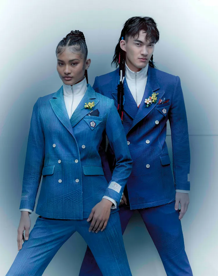 服裝以中華奧運會徽原色作為基調。品牌提供