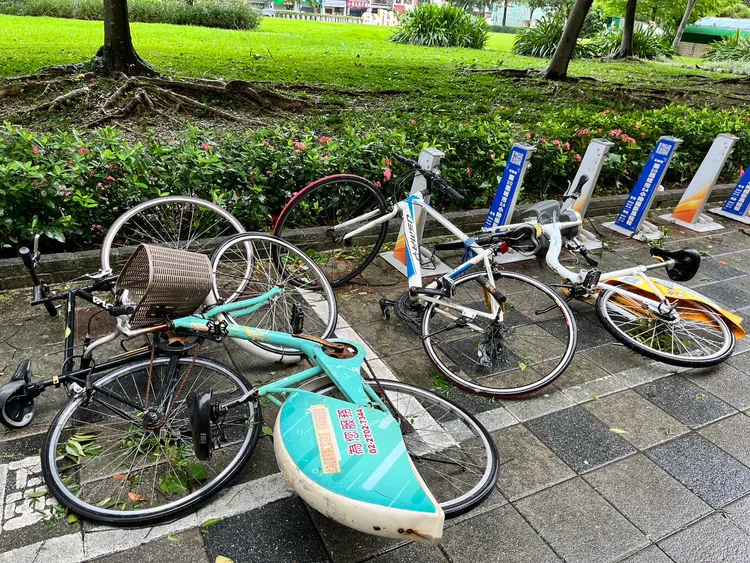 北市颱風通報災情案件增加至1039件。莊宗達攝