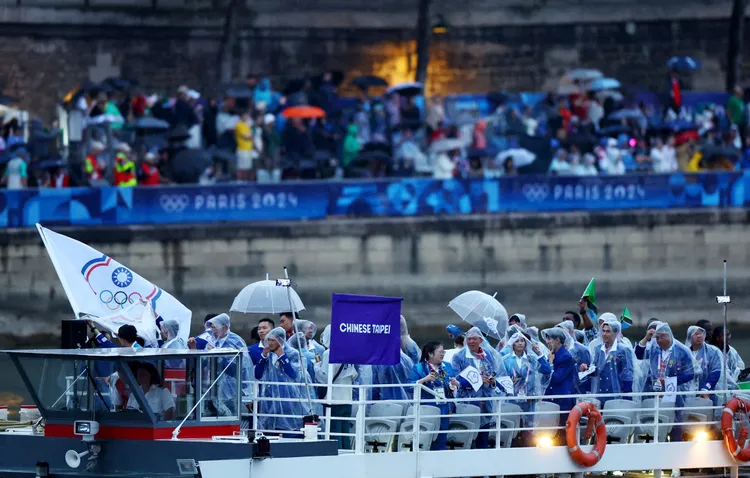 中華隊進場。  美聯社